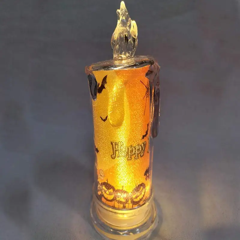 Halloween Tears LED Candle Lamp Ghost Festival Party DIY  Pumpkin Bat Witch Happy Halloween Day Decor For Ghost House 20223