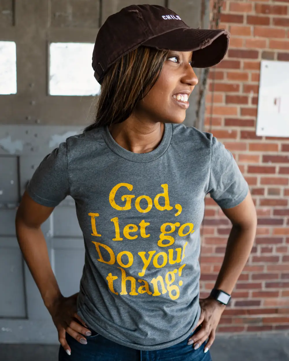 God, I Let Go. Do Your Thang! Adult Box T-Shirt