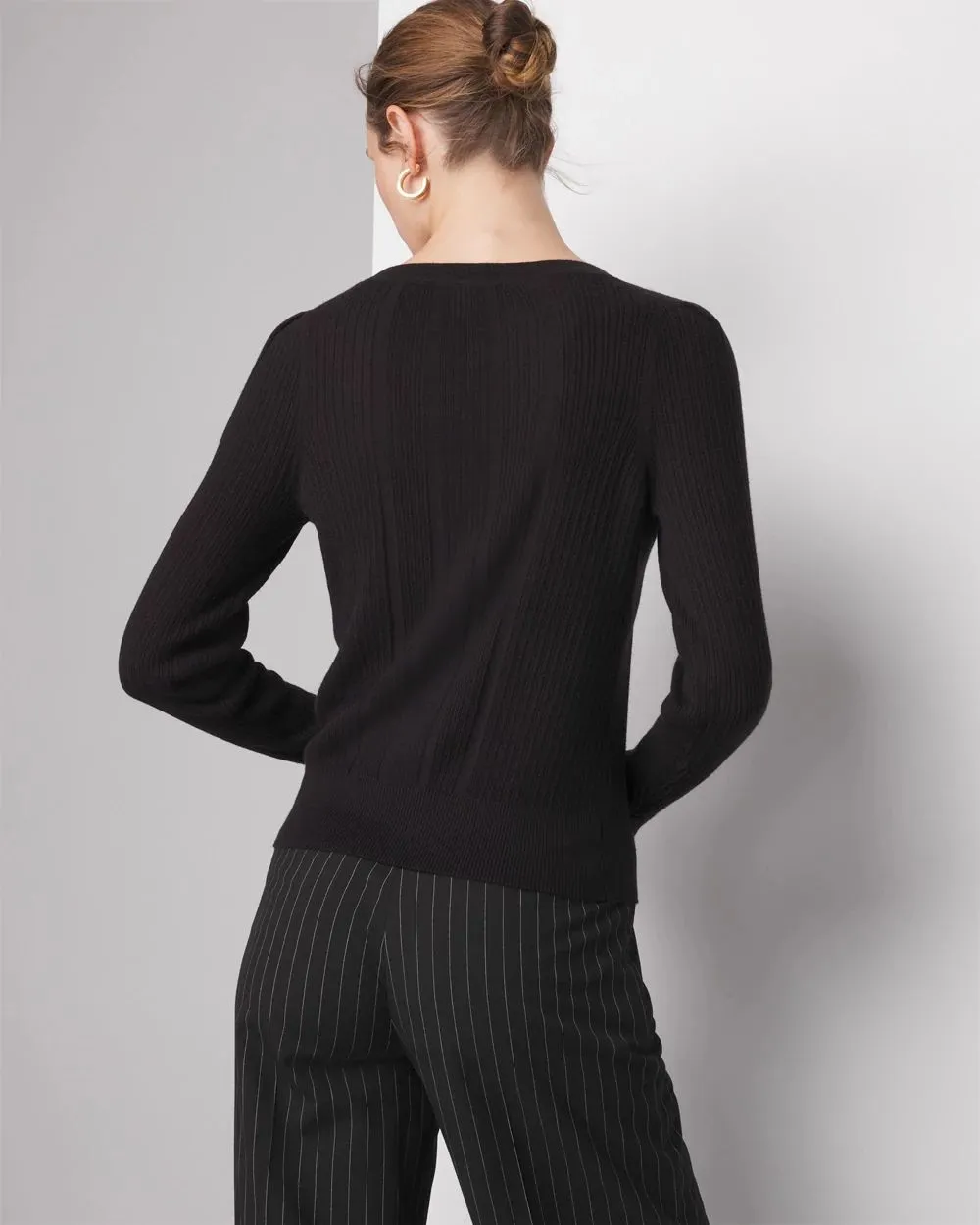 Cashmere Blend Crewneck Sweater