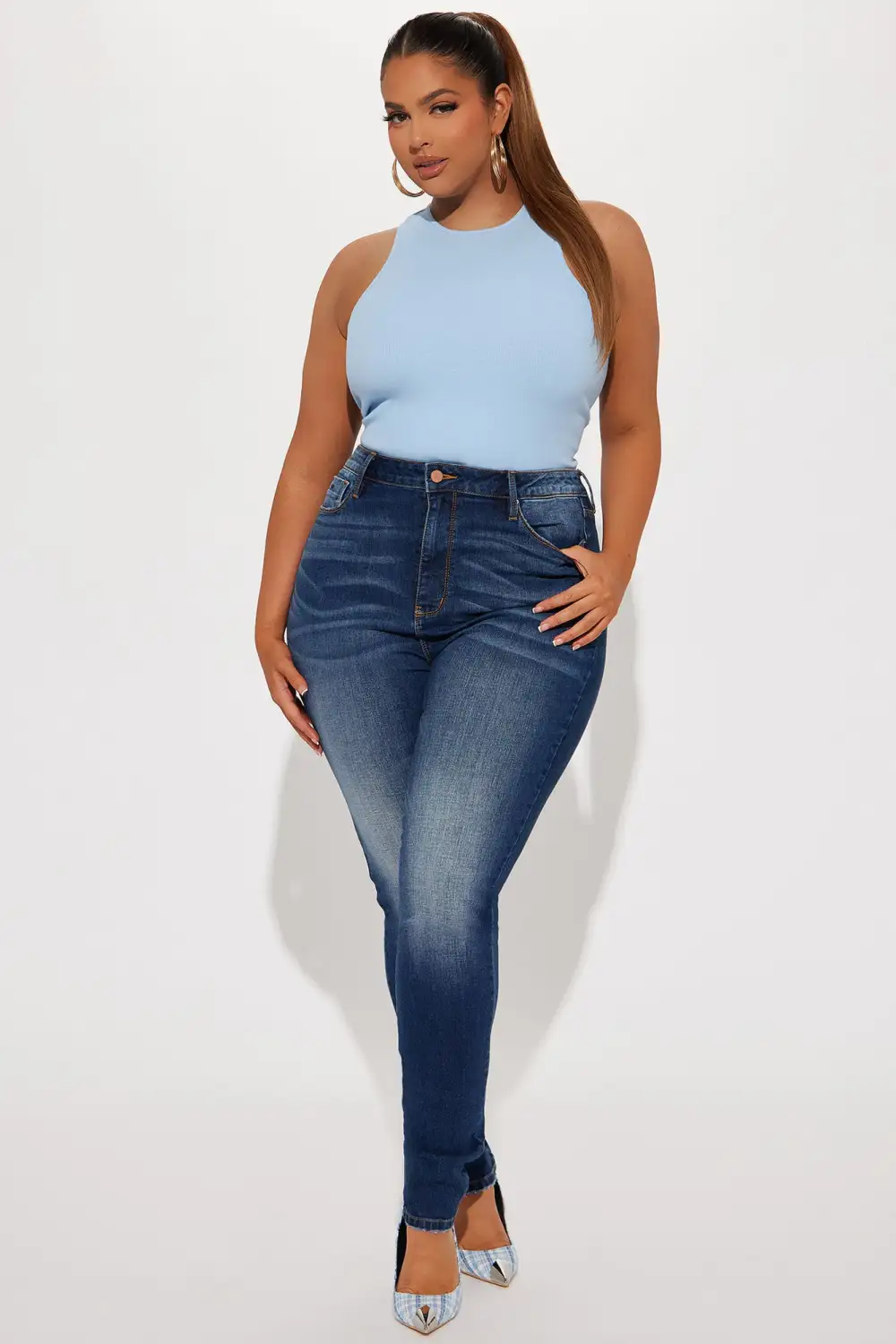 On The List Deluxe Stretch Skinny Jean - Dark Wash
