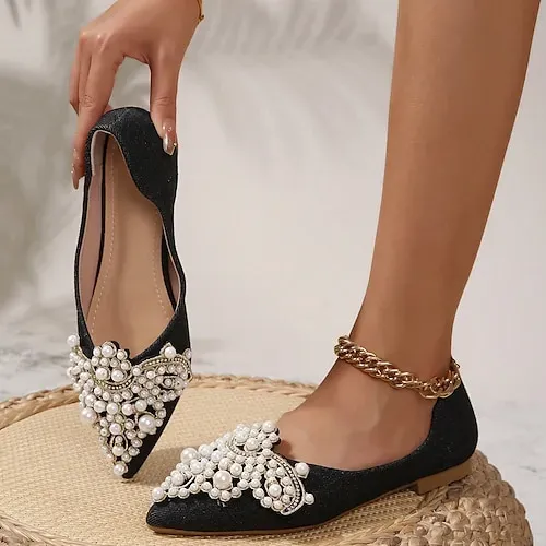 Women's Pearl Stud Earrings Fine Jewelry Classic Precious Stylish Romantic Earrings Jewelry Silver For Gift Festival 1 Pair