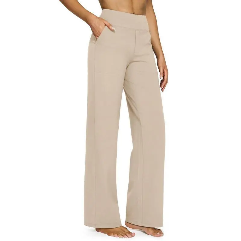 🔥9 PACKS  $25.98🔥Loose High-Waist Business Casual Pants Yoga Pants Women Wide Leg Pants