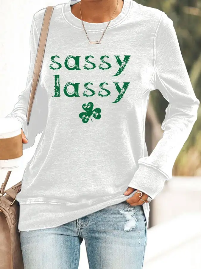 Women's Sassy Lassy Printed Sweatshirt