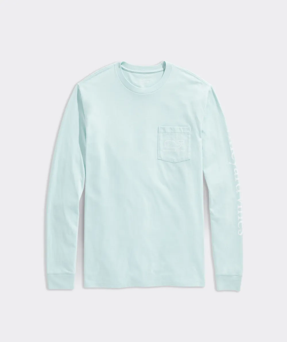 Vintage Whale Long-Sleeve Pocket Tee