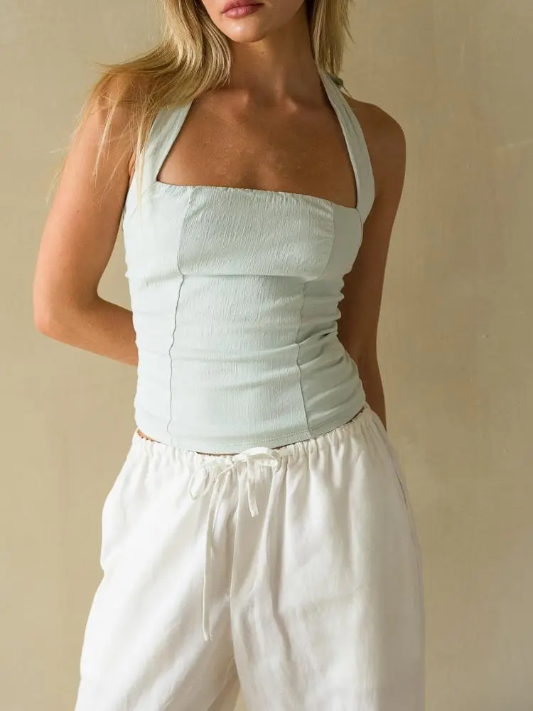 Marin Linen Halter Top