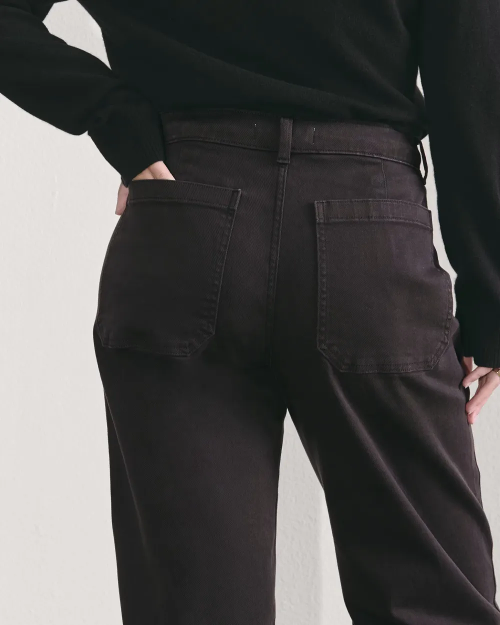 Solid Color Wide-Leg Pant