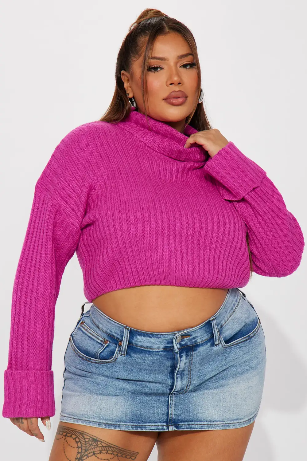 Saree Sweater - Pink