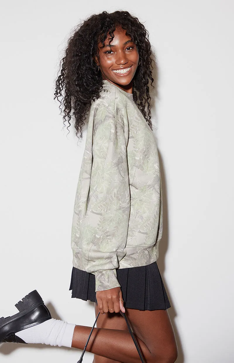 PacSun Tree Camo Crew Neck Sweatshirt