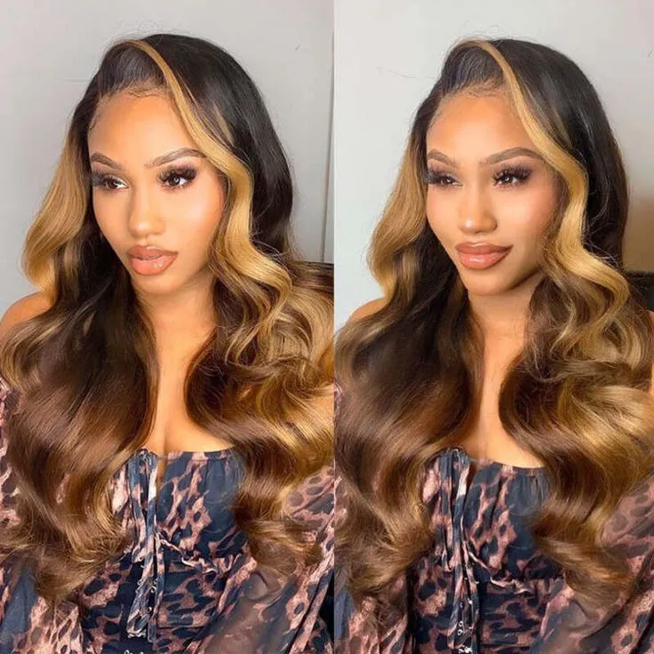 No Leave Out Glueless T1B/4/27 Ombre Body Wave V Part Wig Beginner Friendly Upgrade U Part Wig