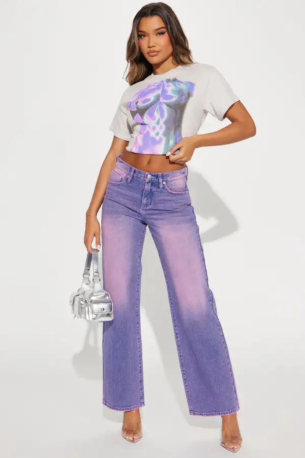 Sculpted Graphic Tee - Grey