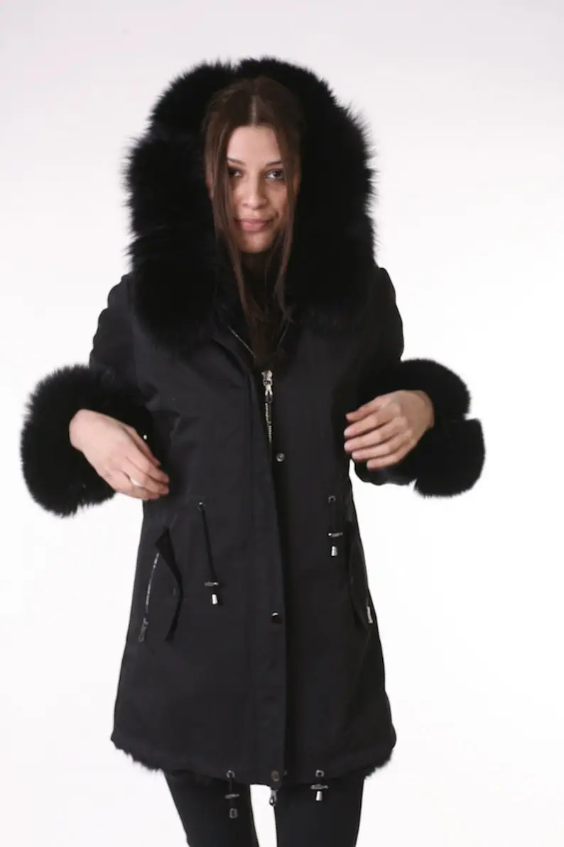 Fox Parka Fur Coat Women’s