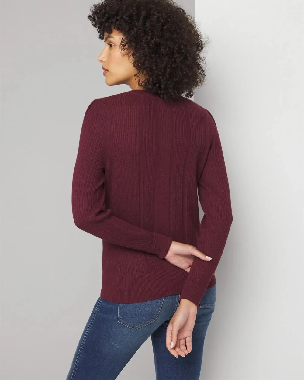 Cashmere Blend Crewneck Sweater