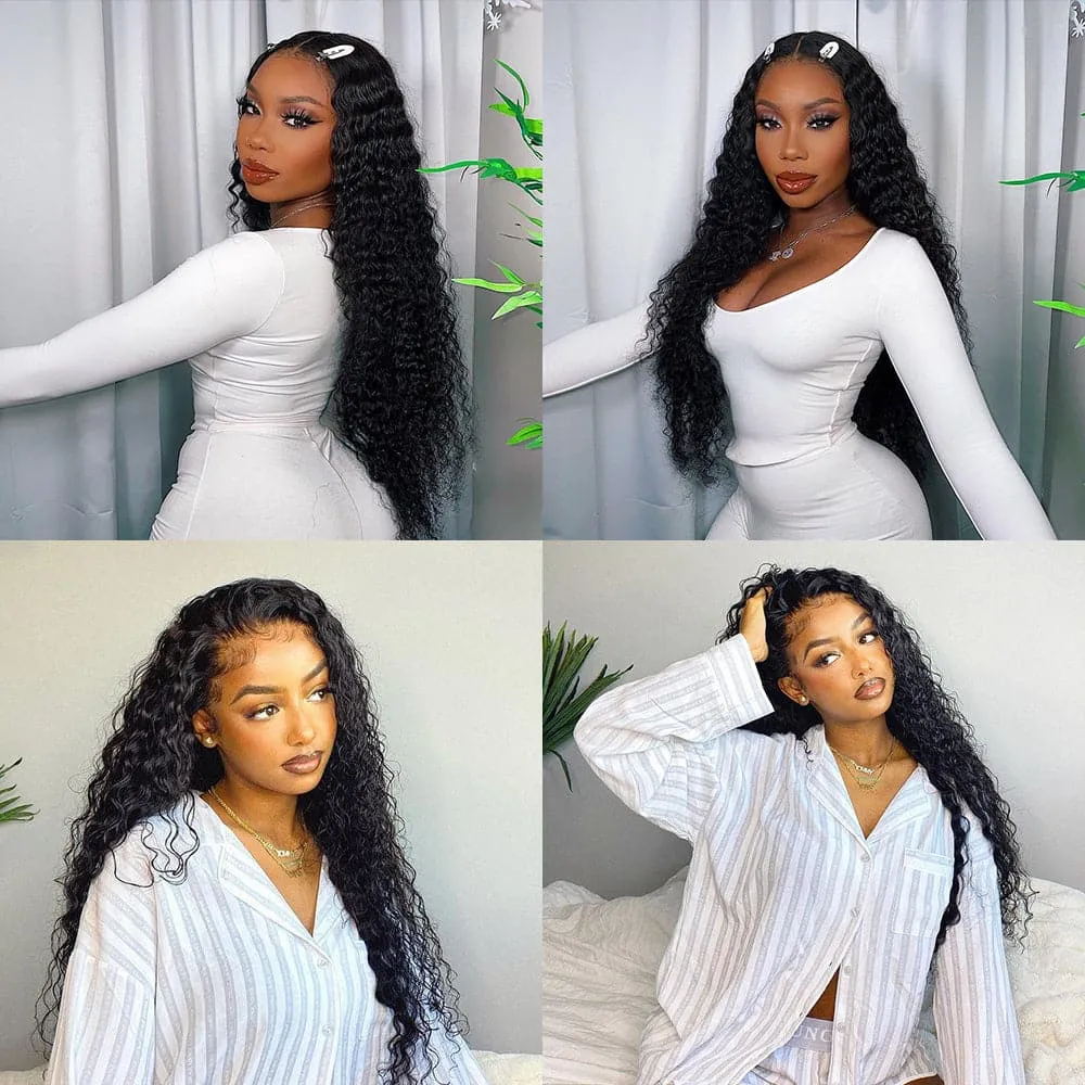 Sterly Hair Curly  Wave 3 Bundles with 13×4 Lace Frontal 100% Human Virgin Hair
