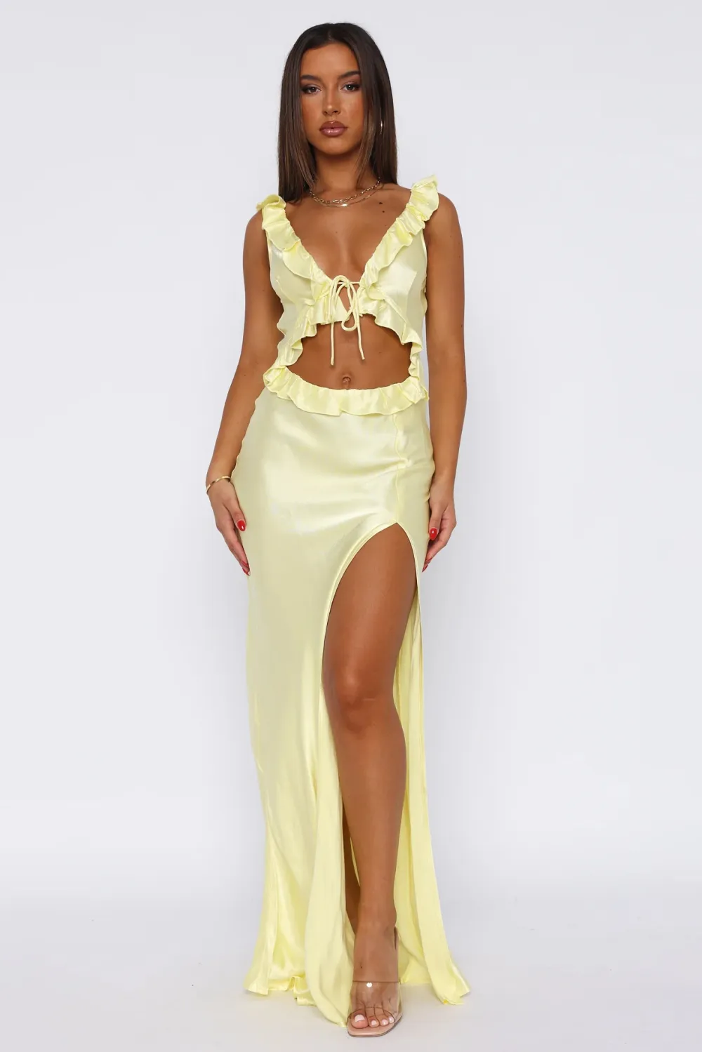 Wishlist Maxi Dress Lemon