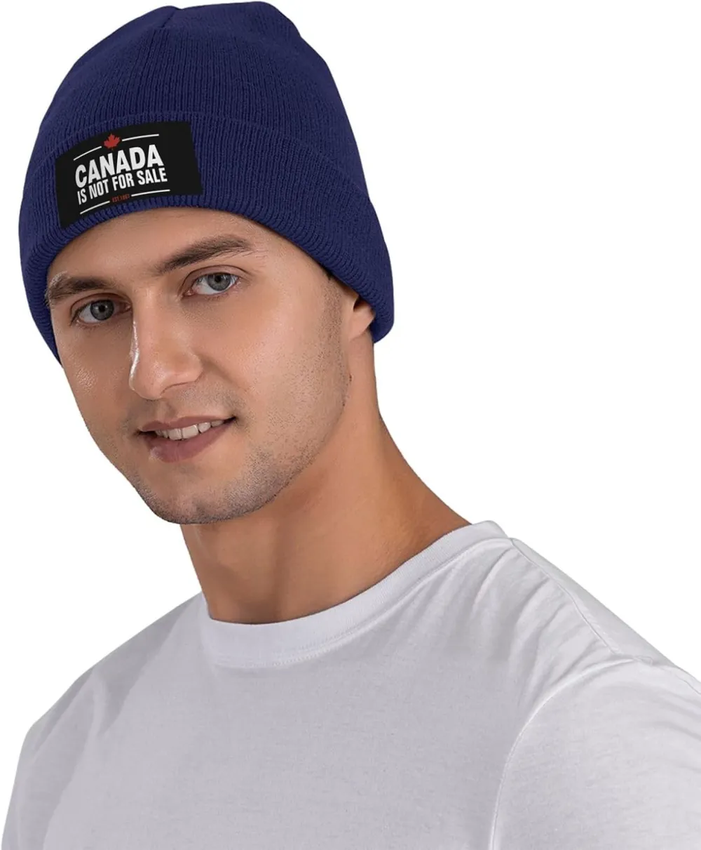 Canada is Not for Sale Unisex Beanie Knit Hat Winter Warm Skull Cap