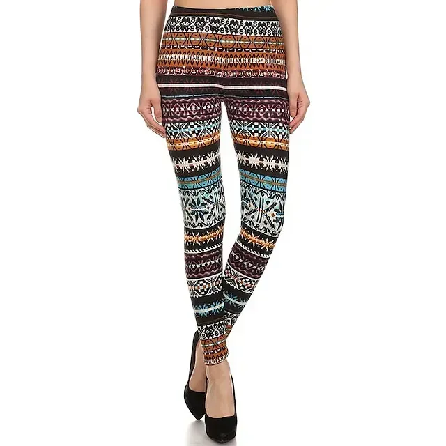 Santa Claus Leggings Jogger Pants Women's Christmas Christmas Christmas Eve Adults' Christmas New Year Eve Polyester Lycra Spandex Pants