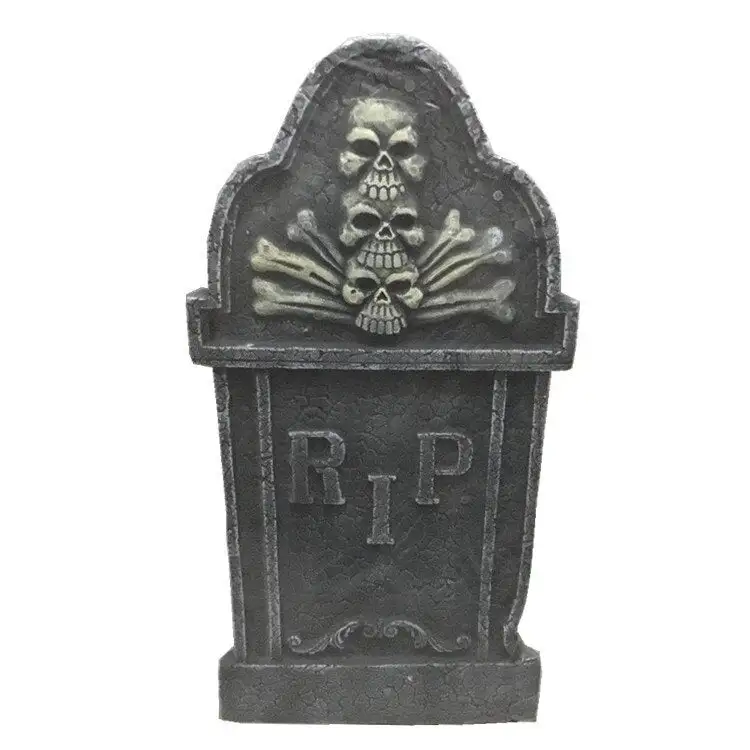 Halloween Graveyard Tombstone Decorations Realistic and Reusable Spooky Haunted House Yard Outdoor Decorations and Accessories