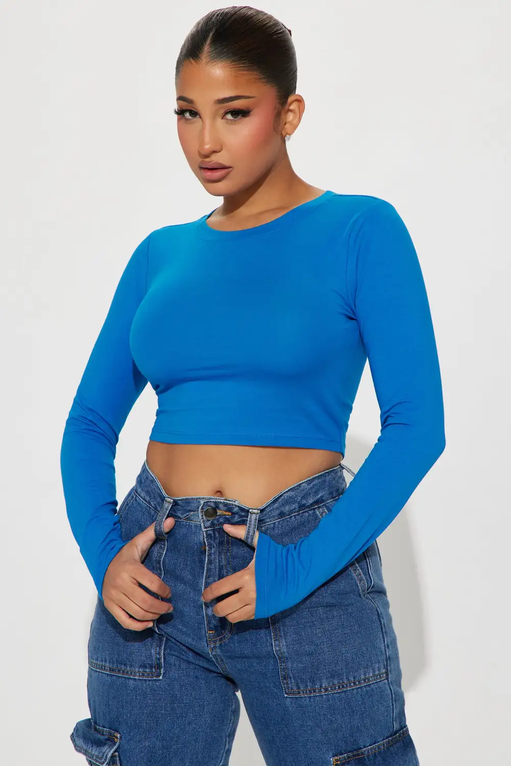 Robin Long Sleeve Top - Cobalt
