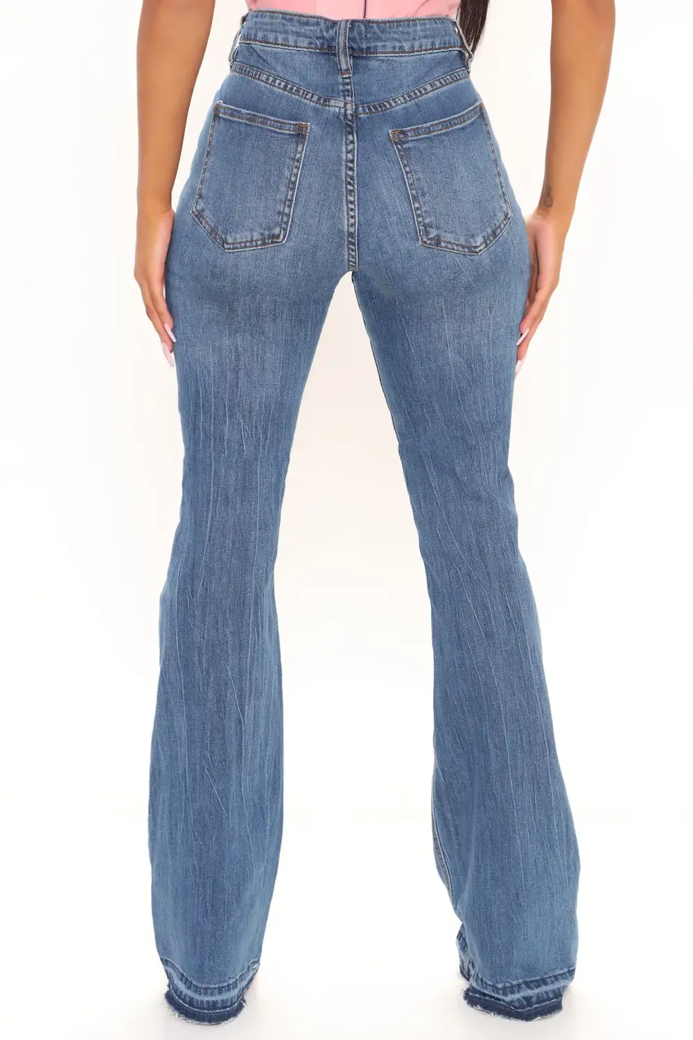 Tall Road Tripper Ripped Stretch Flare Jeans - Dark Wash