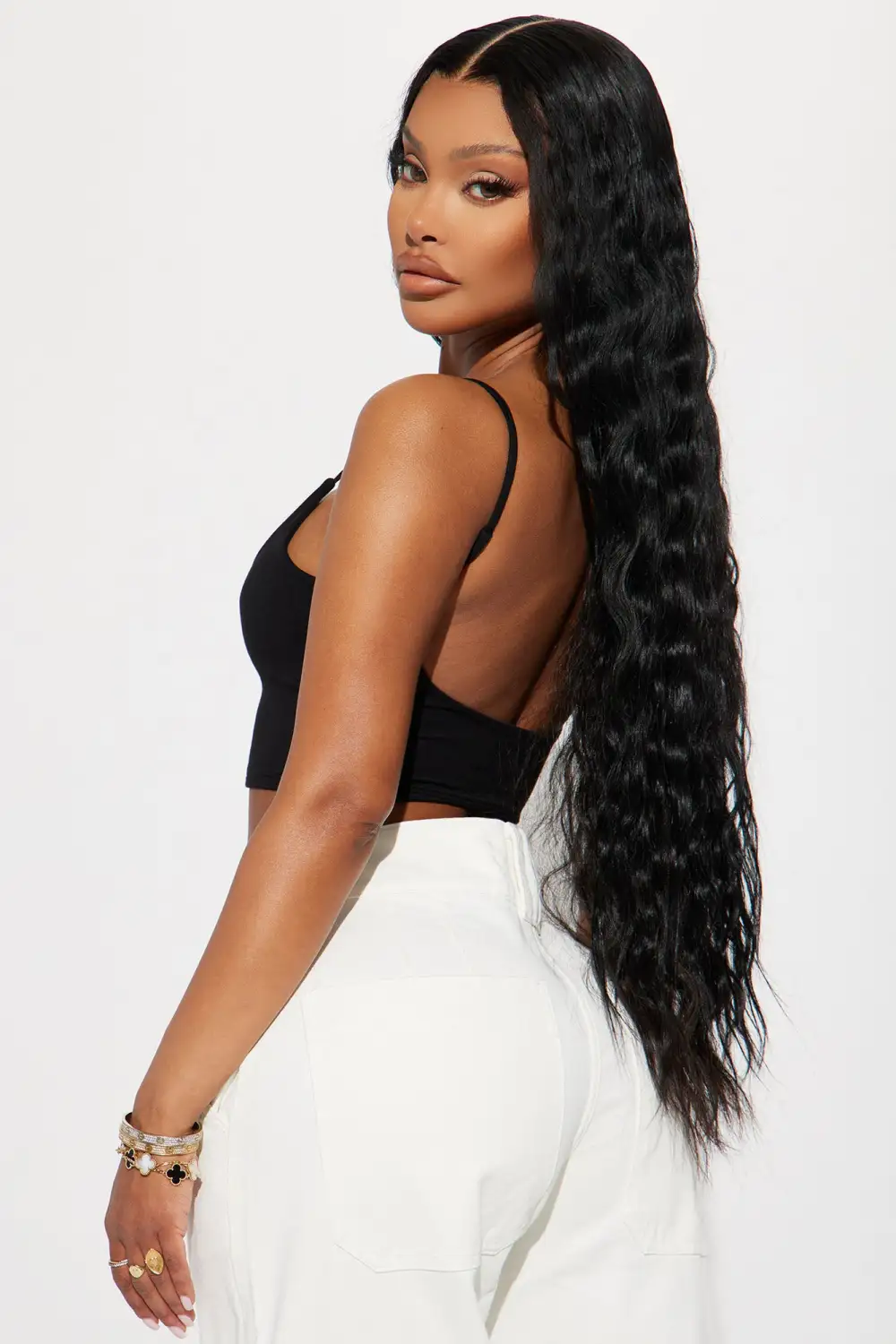 Keep It Low Key Crop Top - Black