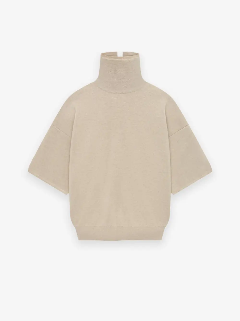 Merino Knit High Neck Tee