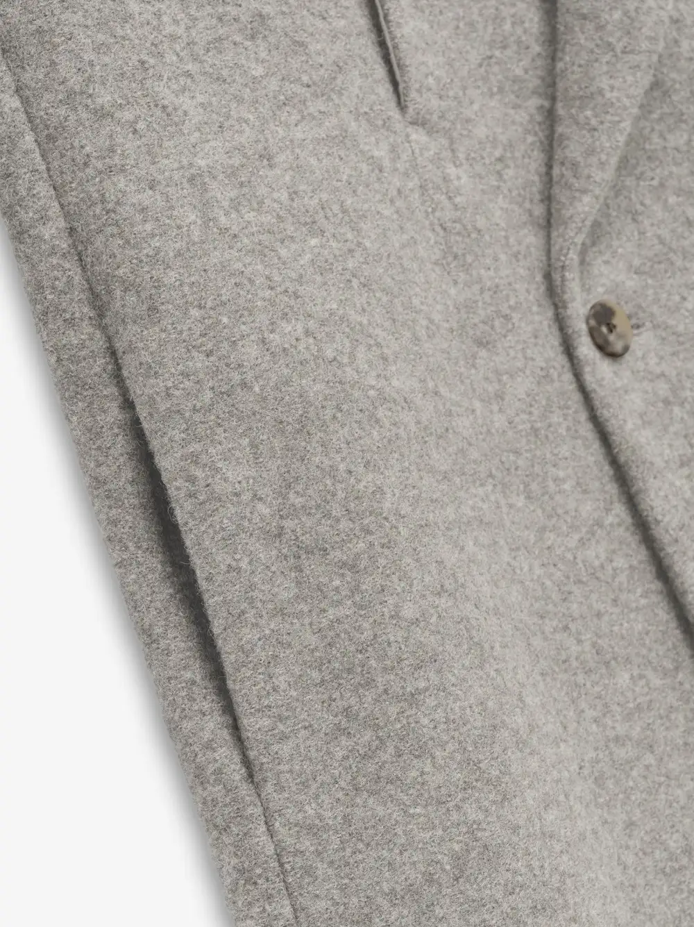 Boiled Wool Relaxed Overcoat