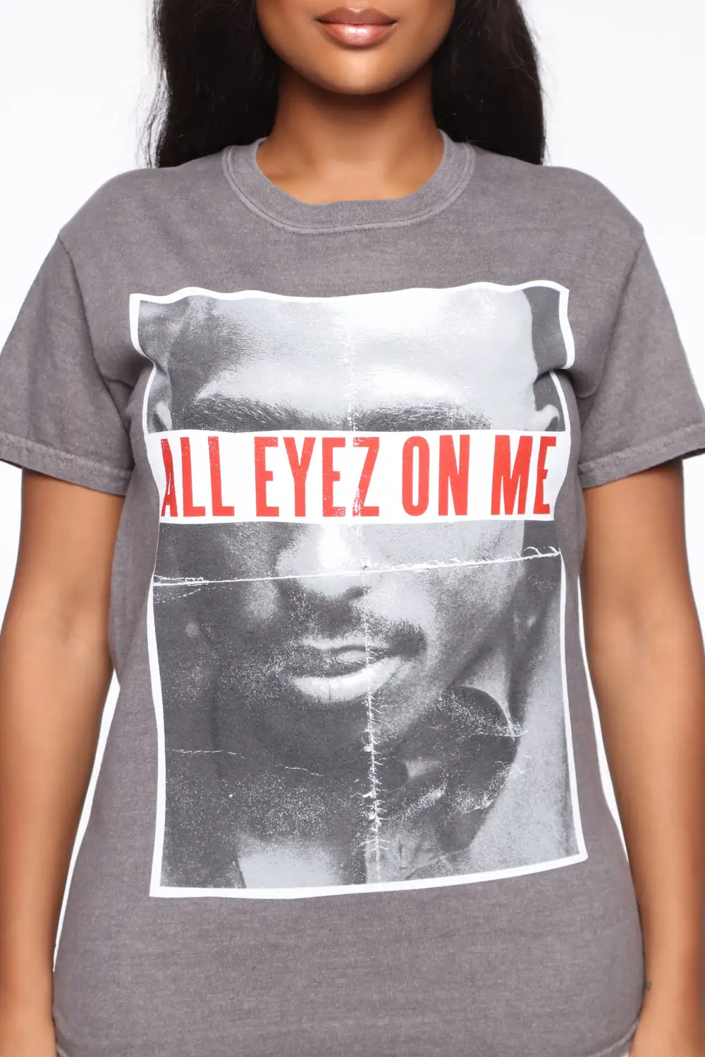 All Eyes On Me Top - Charcoal