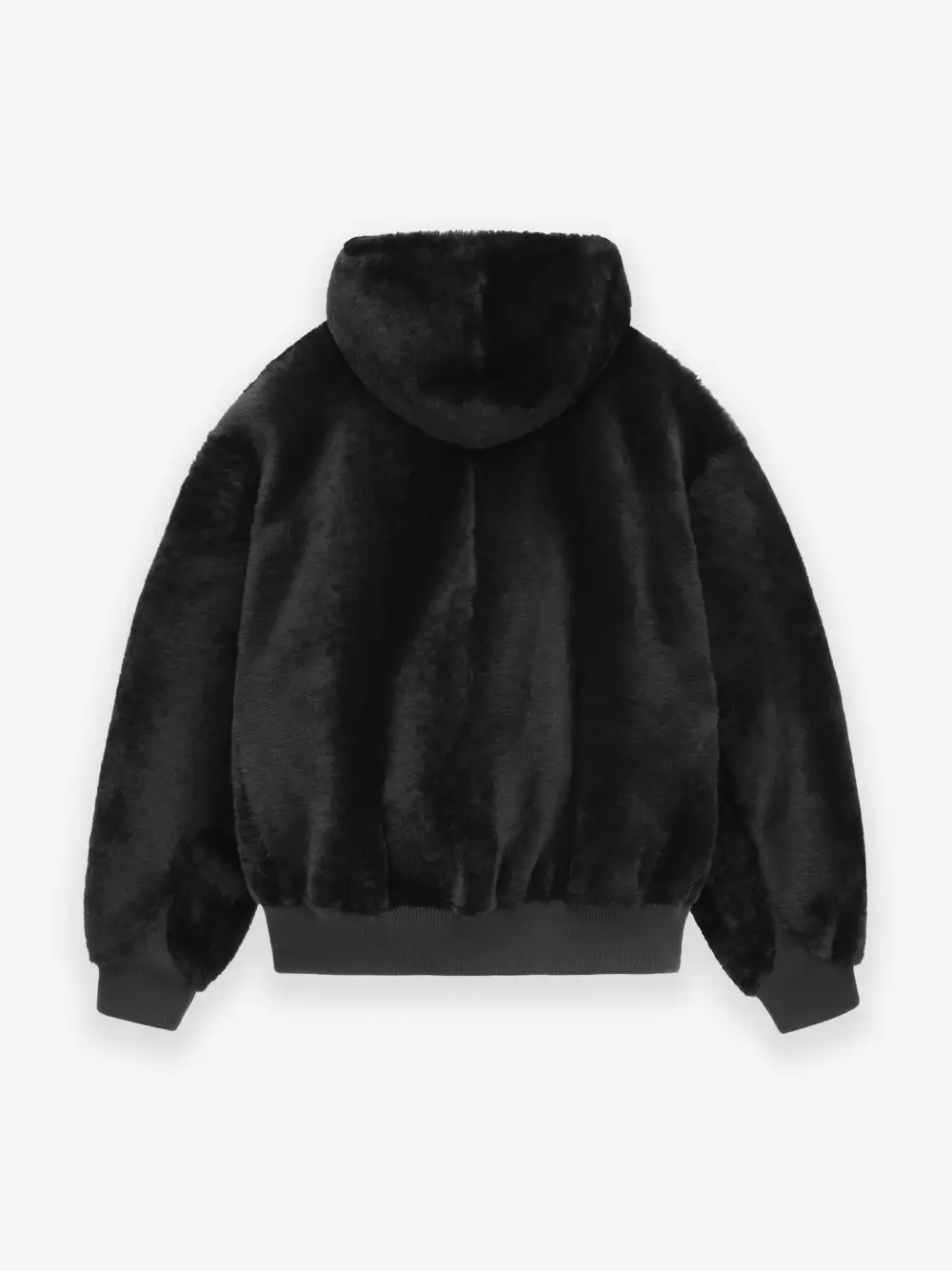 Shearling Hooded Bomber