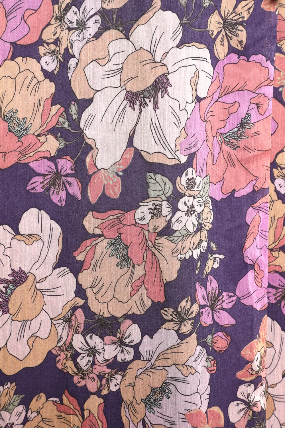 Feeling Sweet Purple Floral Print Long Sleeve Wrap Maxi Dress