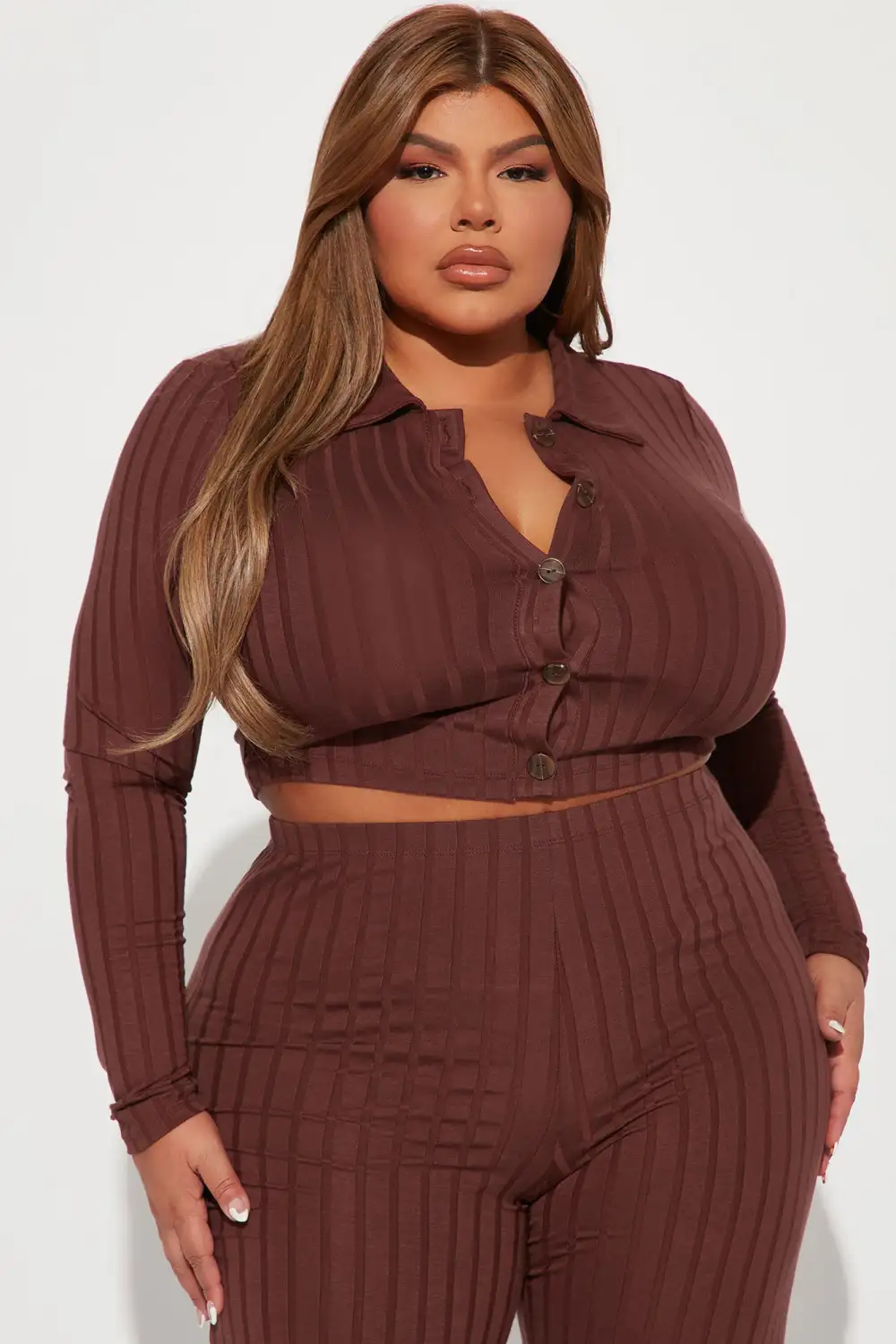 Call Again Pant Set - Brown