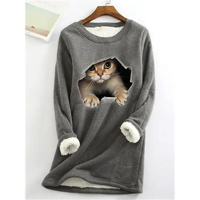 Women's Sweatshirt Pullover Fleece Active Streetwear Sportswear 1