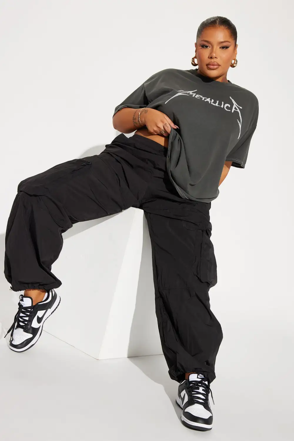 Metallica Front And Back Graphic Tee - Charcoal