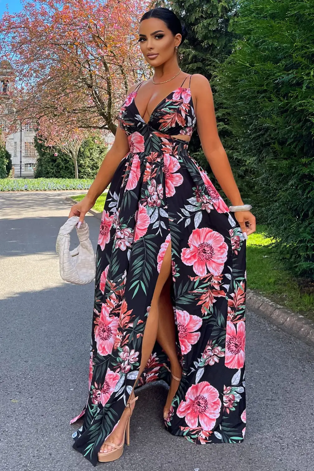 All Inclusive Resort Maxi Dress - Black/combo