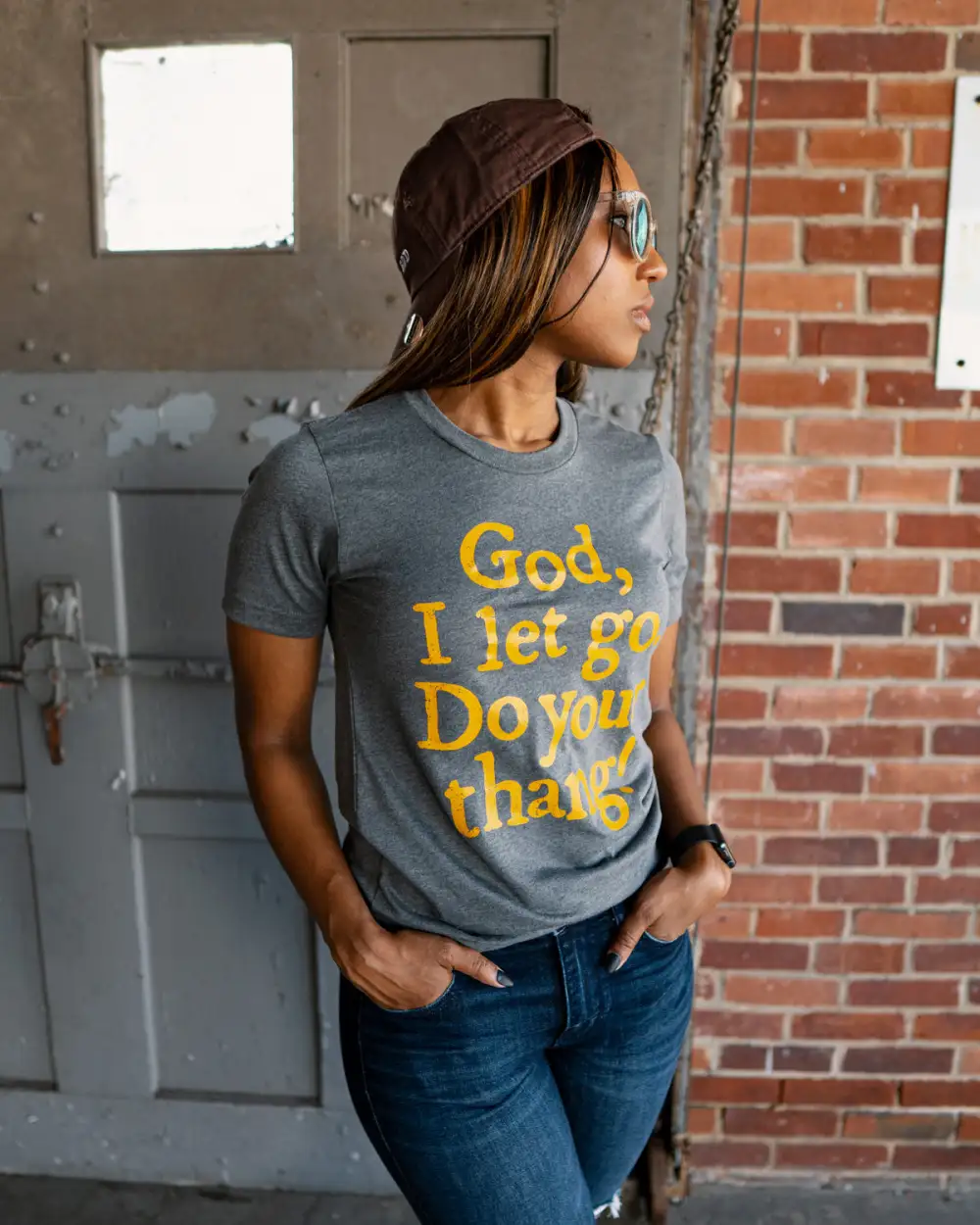 God, I Let Go. Do Your Thang! Adult Box T-Shirt