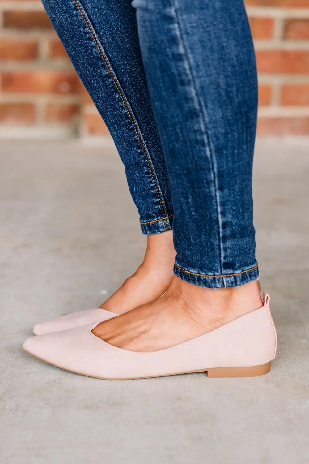 Can't Walk Away Blush Pink Flats