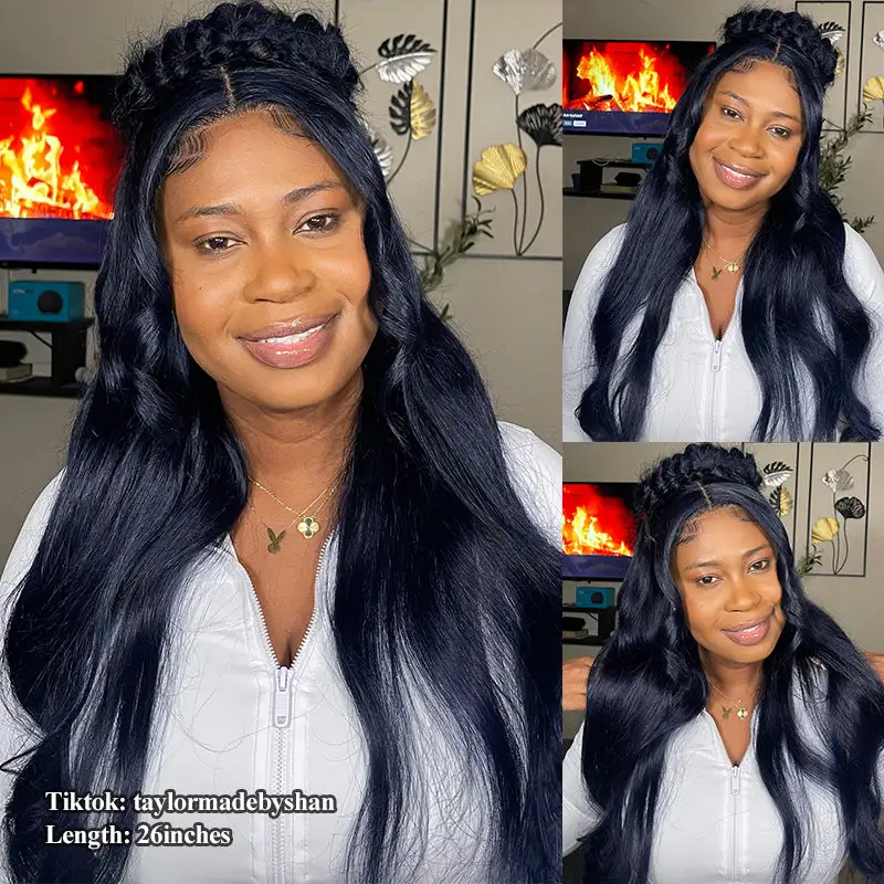 Sale | Glueless Midnight Blue 7x6/13x6 FULL Lace Frontal Wig 16