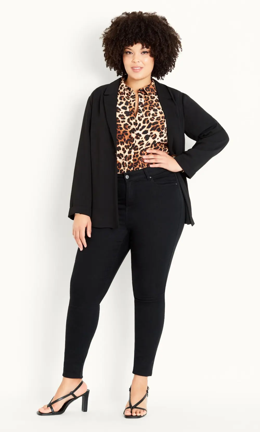 Evans Black Soft Button Jacket