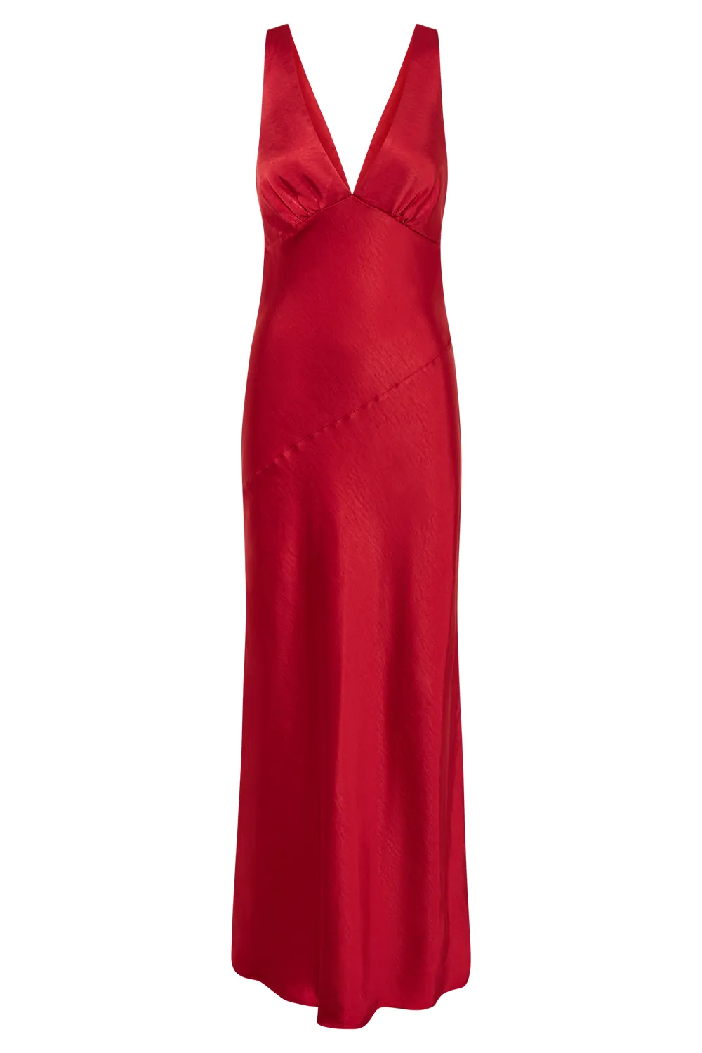 Maxi Satin Dress With Back Cowl