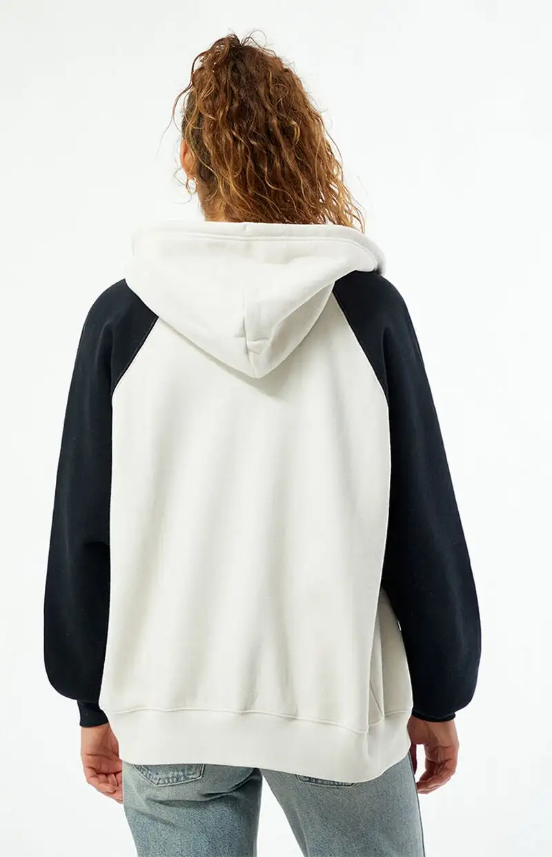 PacSun Colorblock Raglan Zip Up Hoodie