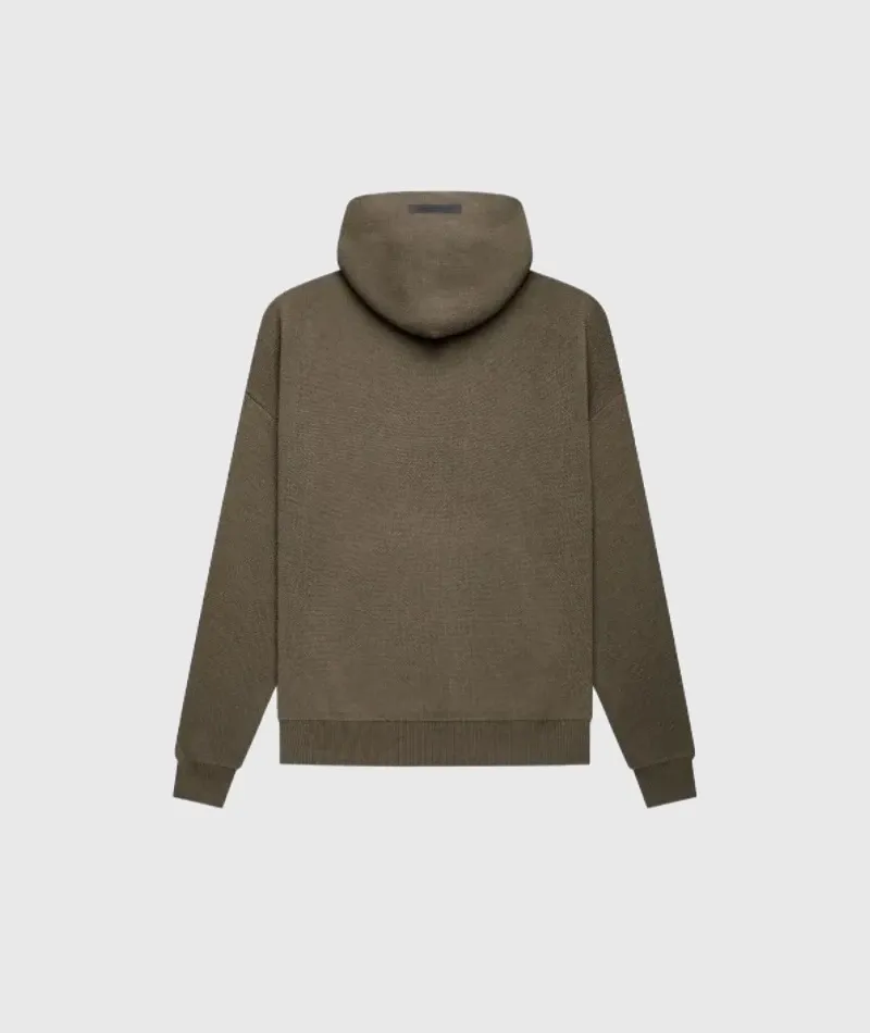 Knit Pullover Hoodie