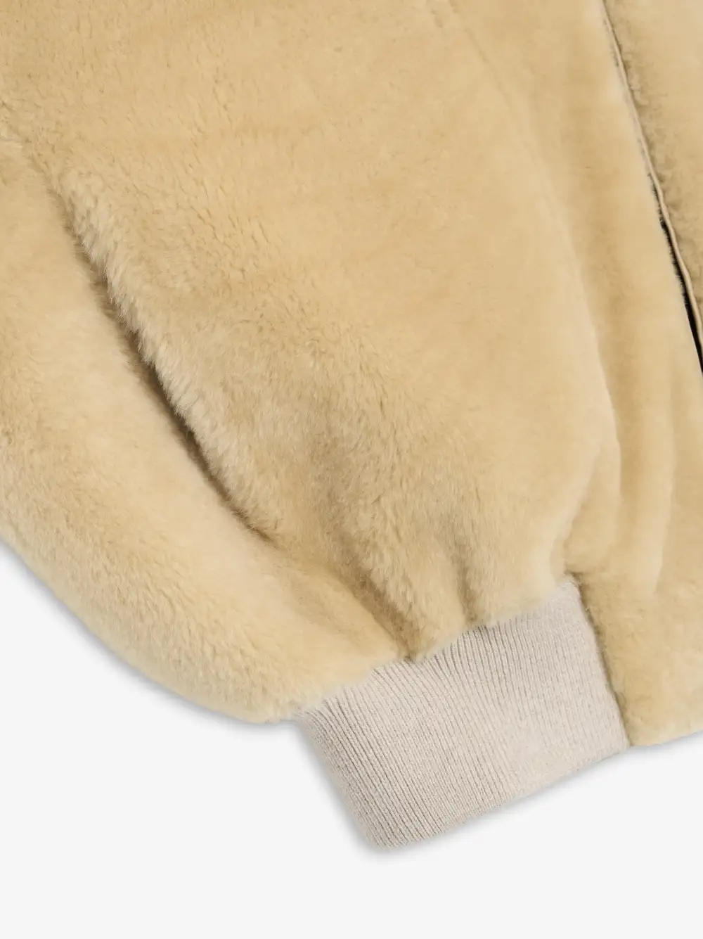 Shearling Hooded Bomber