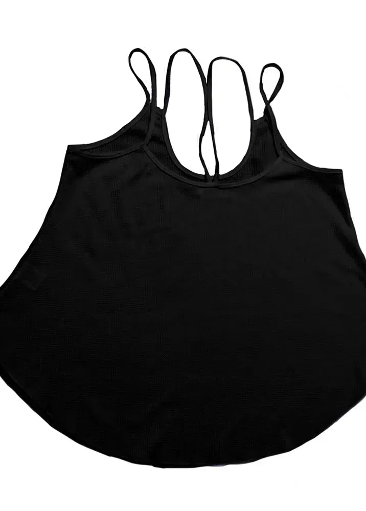 Black Lightweight Scoop Neck Camisole Top