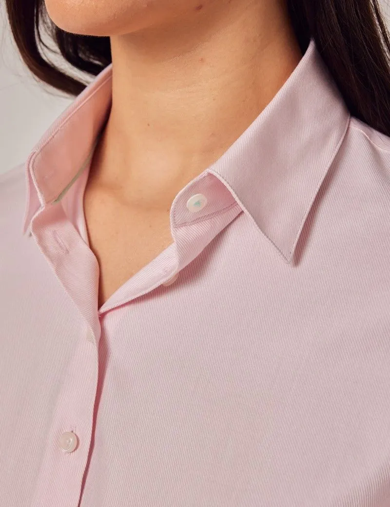 Twill Fitted Shirt - Double Cuffs