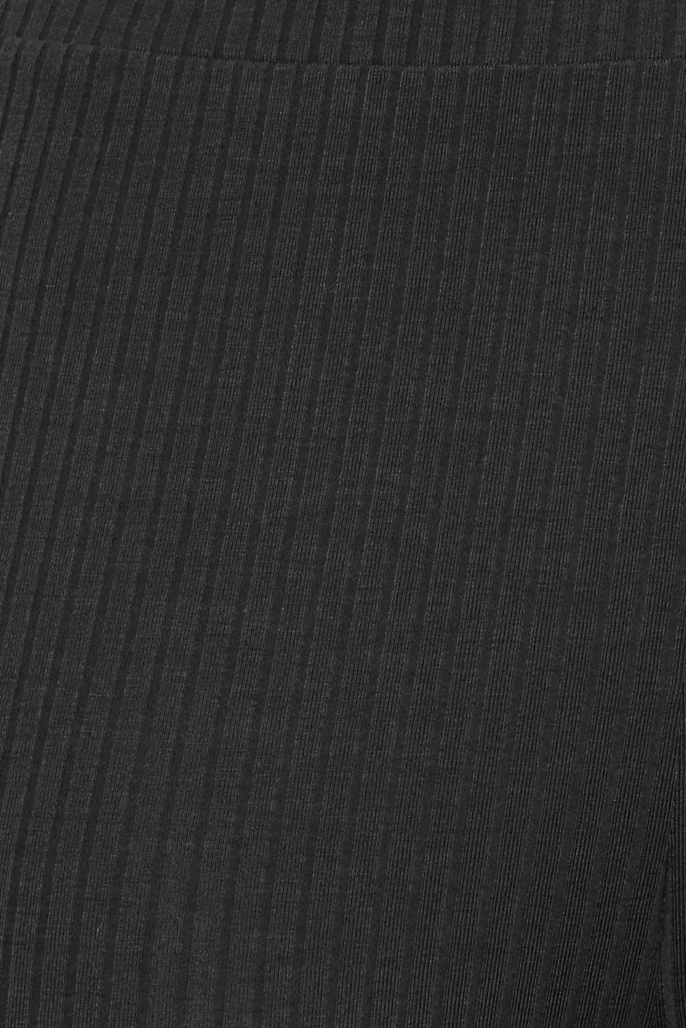 YOURS Curve Black Ribbed Leggings