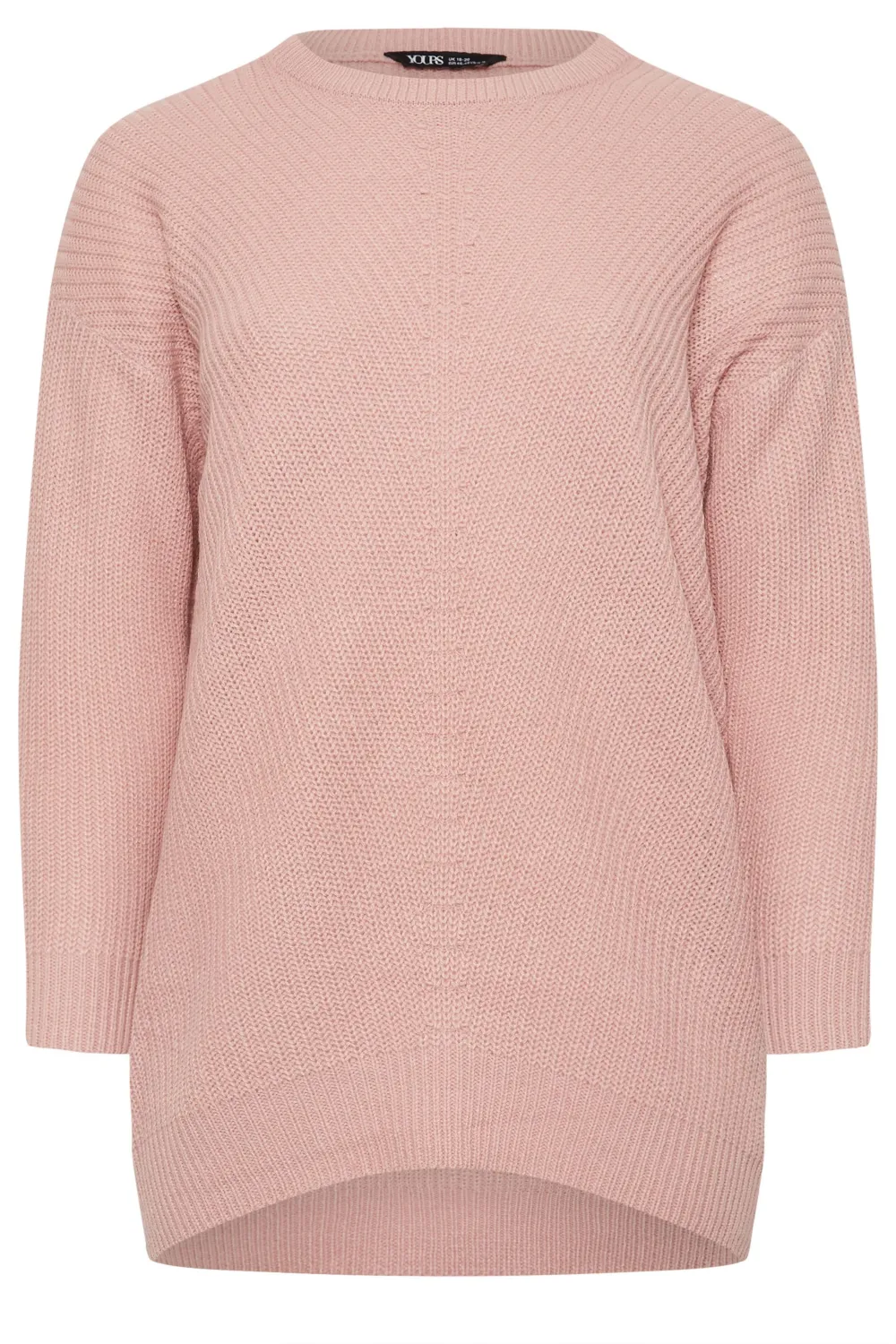YOURS Curve Pink Essential Knitted Jumper