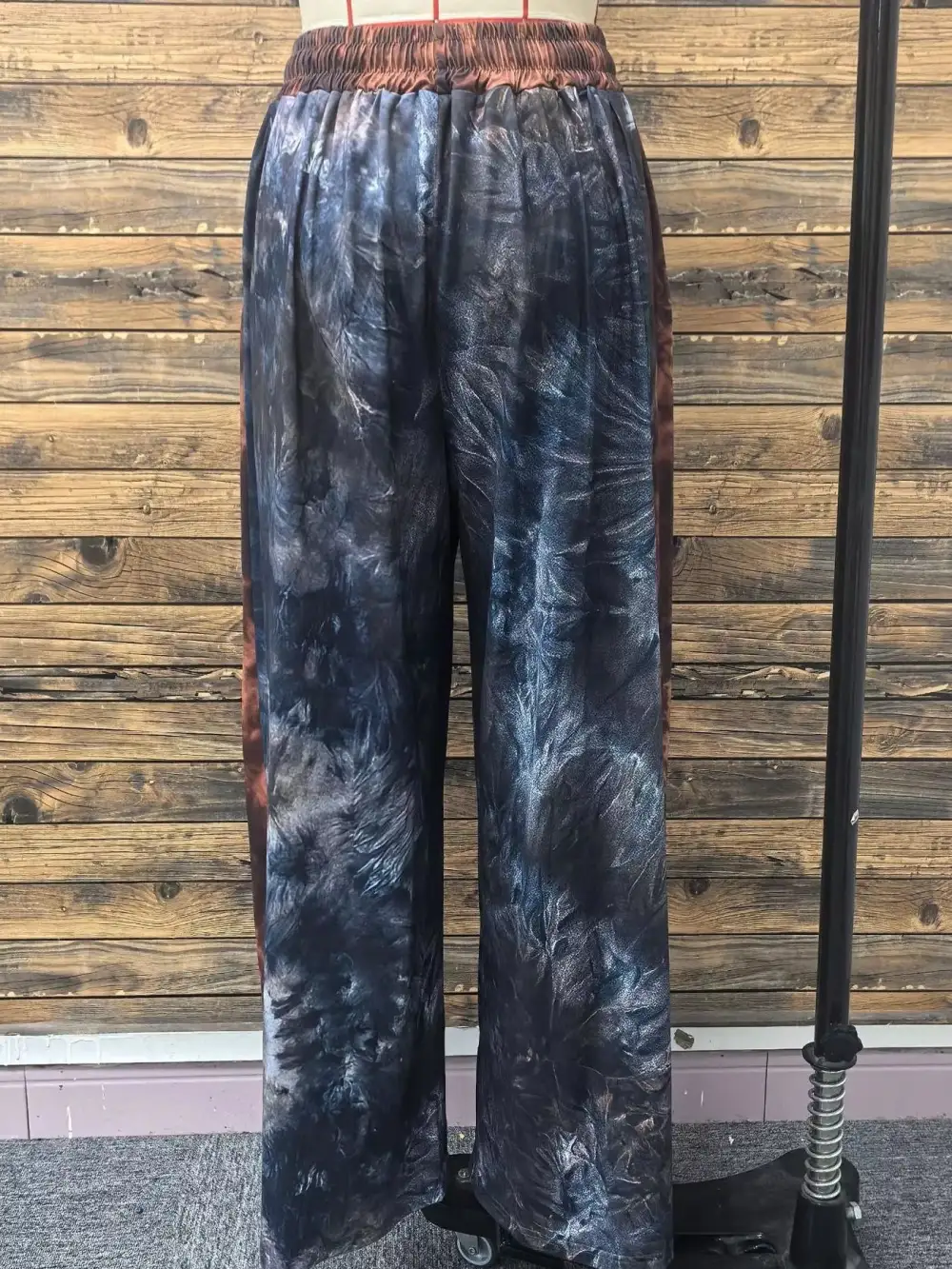 Full Size Tie Dye Wide Leg Pants Plus Size