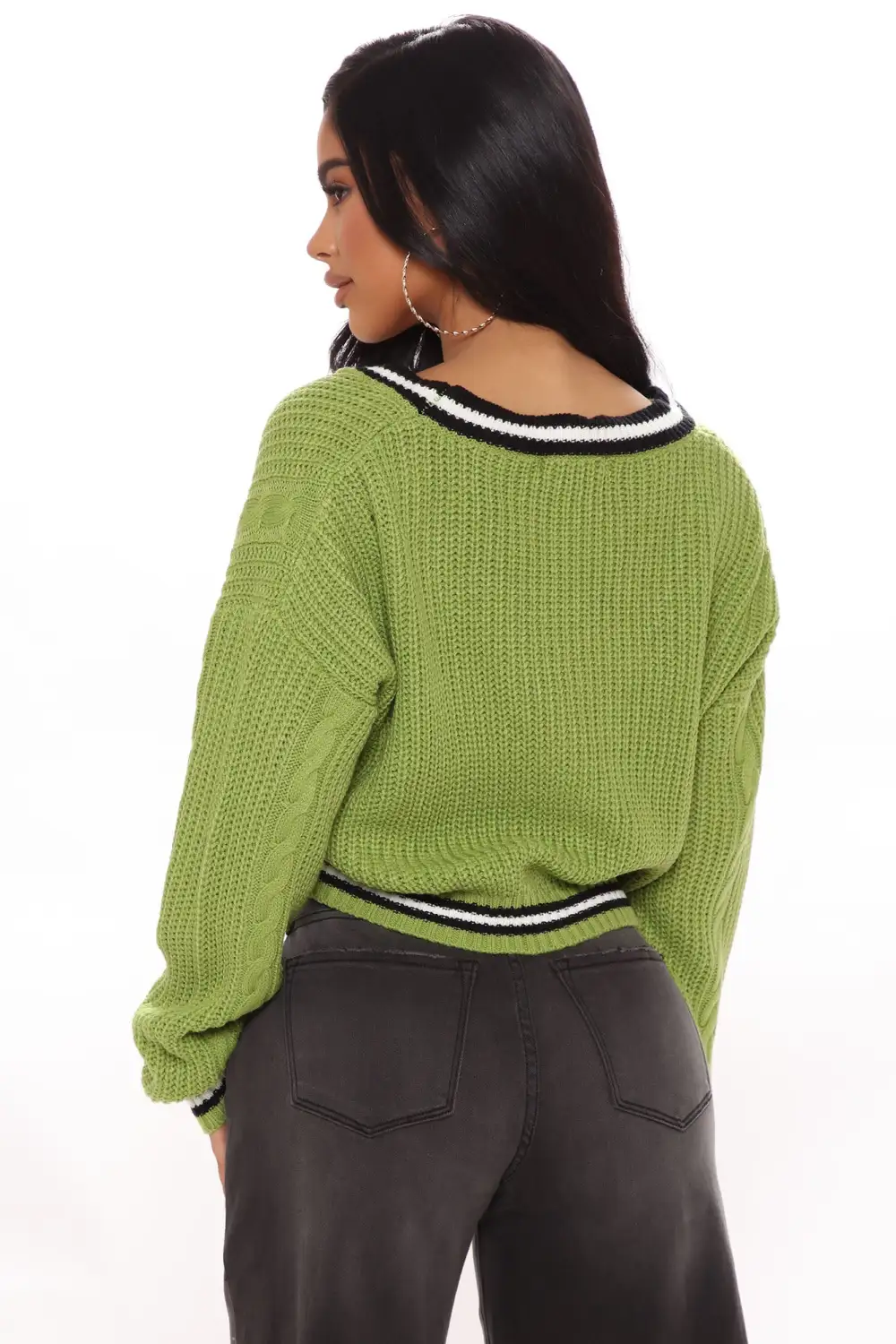 Playing Games Cardigan - Green