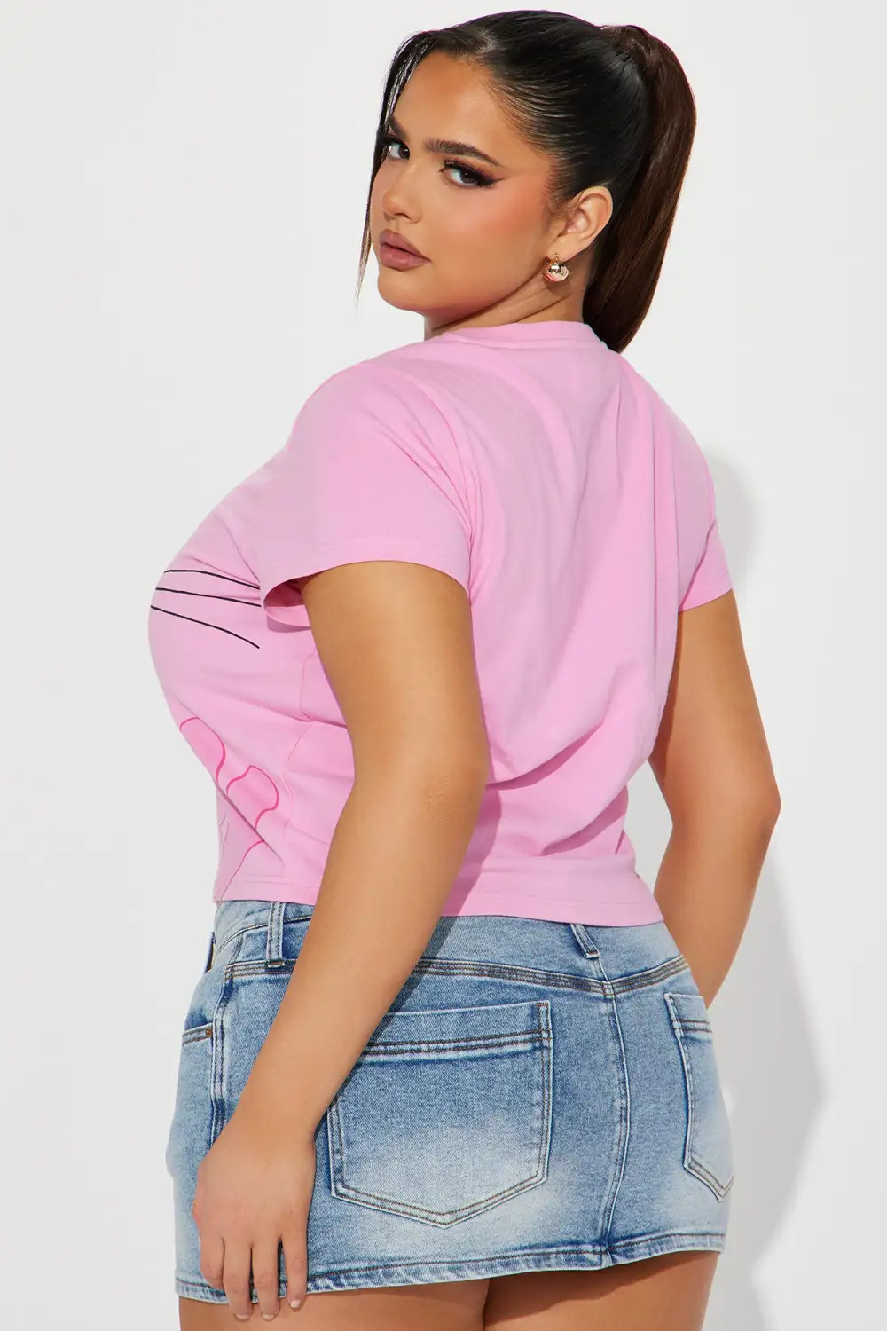 Pink Panther Fitted Tee - Pink