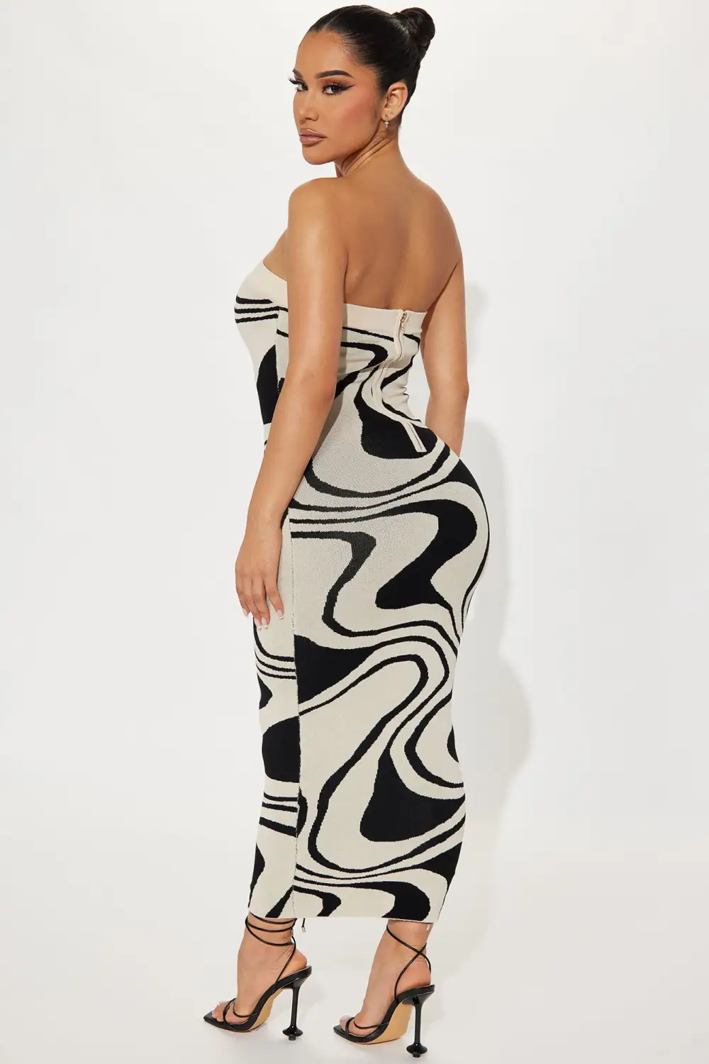 Breezy Knit Maxi Dress - Taupe/combo