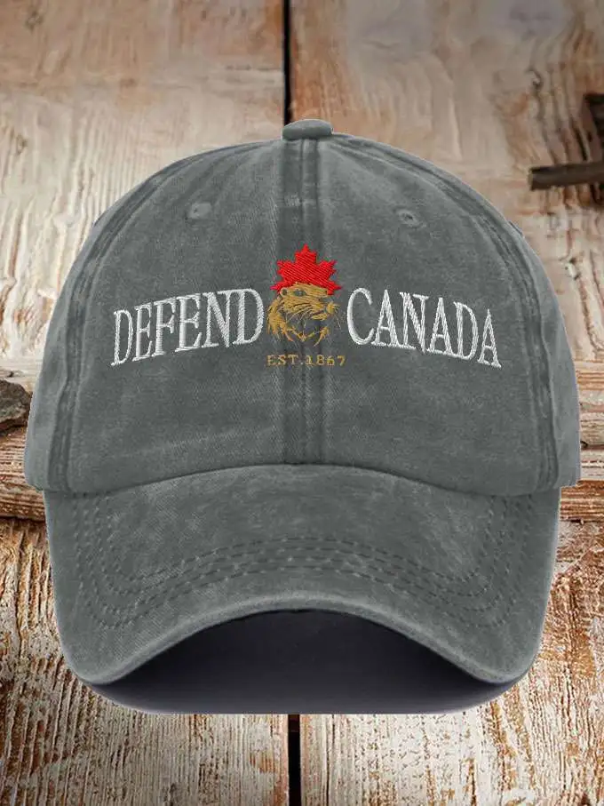 Unisex Defend Canada Beaver Printed Hat